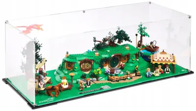 Produktbild von Blacked Brick Vitrine für LEGO® 10354 ICONS – Der Herr der Ringe: Auenland™