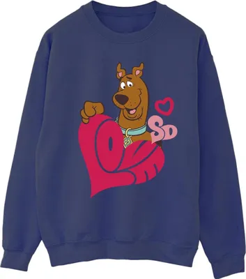 Produktbild von Scooby Doo - "Love" Sweatshirt für Damen BI54628 (4XL) (Dunkles Marineblau)