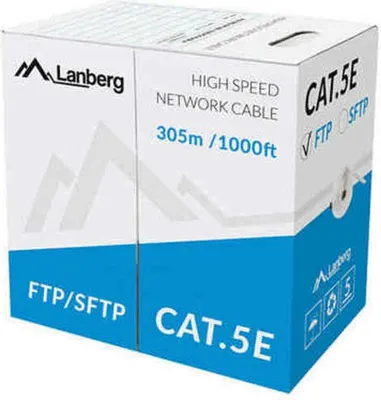 Obrázek produktu pro Lanberg LCF5-11CC-0305-S, 305 m, Cat5e, F/UTP (FTP), Šedá