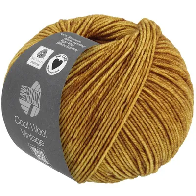 A ball of yarn with a label wrapped around it.