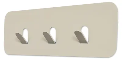 Produktbild von Garderobenleiste Lilly Cremeweiß – drei Haken, Länge ca. 30 cm