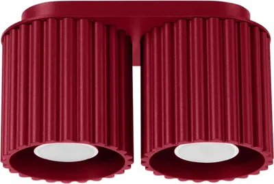 Immagine prodotto di Lampada da soffitto AURA 2 bordeaux GU10 2xGU10 10W alluminio 12x10x21cm Sollux Lighting