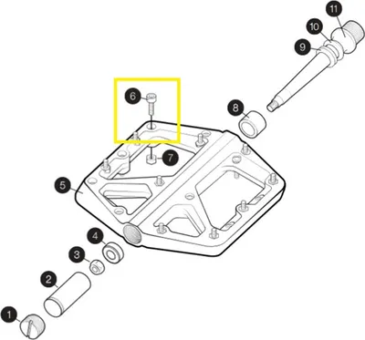 Zdjęcie produktu dla Crankbrothers Socket Head Socket Head Pin, Stamp V1, Level 1