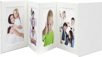 Produktbild von Deknudt Leporello weiß   8x10x15 Kunstleder 8 Bilder   A66DC1 8PH