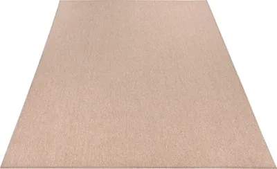 Produktbild von Teppich Wohnzimmer Schlafzimmer Kurzflor Waschbar Melierte Optik Einfarbig Weich Grösse 133x190 cm