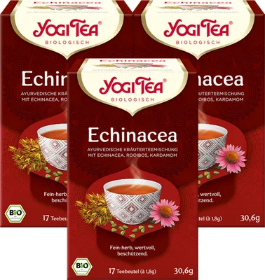 Produktbild von 3 x  YOGI TEA Echinacea | 3 x 30,6g