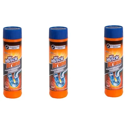 Produktbild von Mr Muscle Drano Power-Granulat Rohrfrei 10 Anwendungen ( 3er Pack )