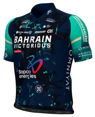 Zdjęcie produktu dla Koszulka rowerowa Prime Bahrain Victorious, krótki rękaw, kolor niebieski, rozmiar M (dla mężczyzn), kolor niebieski, rozmiar M
