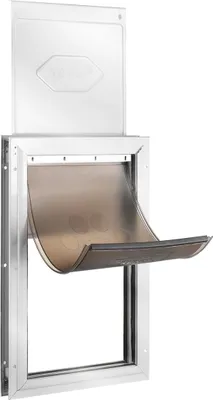 Produktbild von Haustiertür für Türen mit Schloss und magnetischem Klappensystem Aluminiumrahmen klein