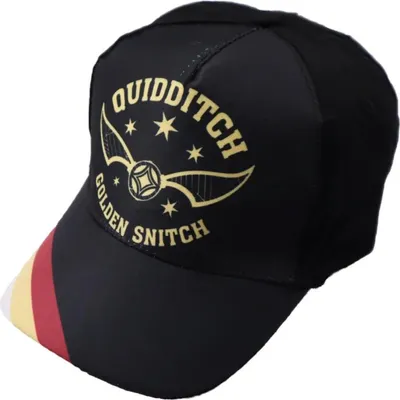 Produktbild von Harry Potter Quidditch Kinder Baseball Kappe – Schwarz / 54 cm