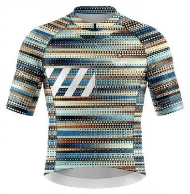 Produktbild von VeloNuts Damen Radtrikot, Retro Signal, Dotwave Stripe, 2XS