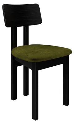 Produktbild von MIRJAN24 Stuhl Divo II, Esszimmerstuhl aus Buchenholz, 47x48x85 cm (Holzfarbe: Schwarz, Stofffarbe: Zetta 297)