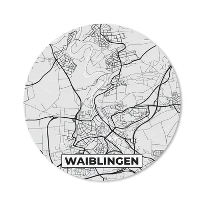 Produktbild von MuchoWow® Mauspad Mousepad Karte - Waiblingen - Deutschland - Stadtplan - Karte 40x40 cm - Mousepads - Maus Mat - Pad - Mausunterlage - Schreibtisch Accessoires