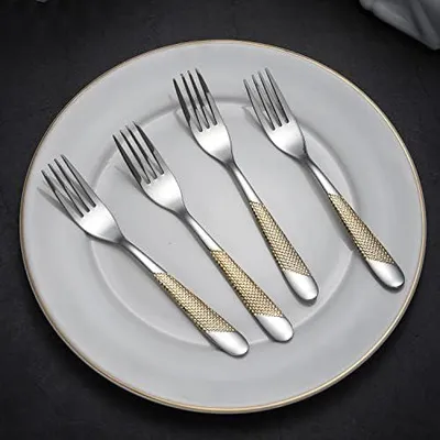 Produktbild von Set von Menügabeln mit 4 Edelstahl-Gabeln für Zuhause, Küche und Restaurant