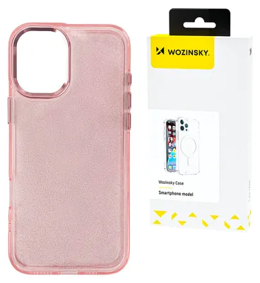 Obrázek produktu pro Blikotavý kryt Wozinsky pro Samsung Galaxy S25+ - růžový s třpytem