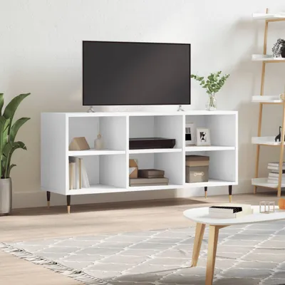 Produktbild von [Home] TV-Schrank Weiß 103,5x30x50 cm Holzwerkstoff , Neue Mode 2024 im häuslichen Leben