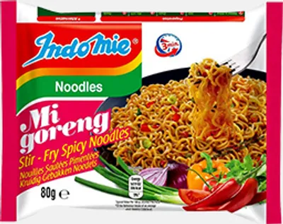 Image de INDOMIE Mi Goreng Stir-Fry Spicy : nouilles sautées instantanées épicées, 80 g