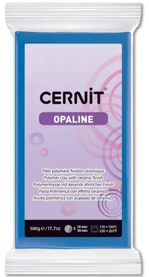 Polymer Clay Opaline Blau 500 g – Modelliermasse backbar