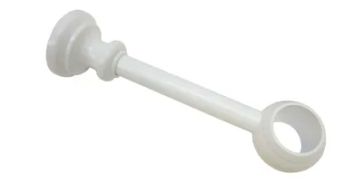 Produktbild von Gardinia Träger geschlossen für Ø 28 mm weiß 17 cm