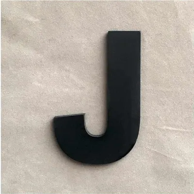 Imagen del producto de Calcomanía para pared, letra "J", color , 9 x 7,4 cm