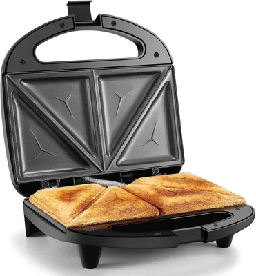 Image de Appareil à croque-monsieur pour 2 croque-monsieur 750 W avec revêtement anti-adhésif