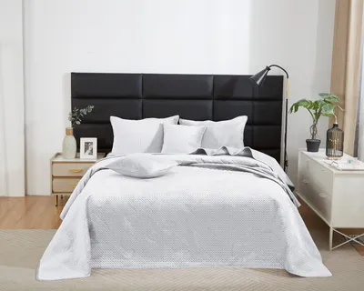 Produktbild von weiß gesteppte Bettdecke Samtdecke Bettbezug 200x220 MAYA