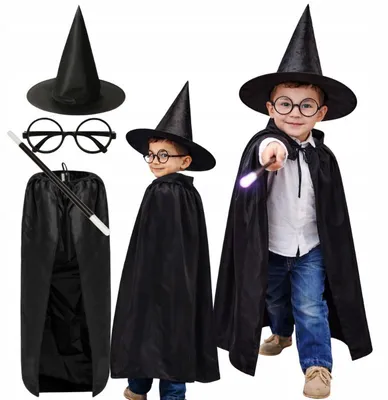 Produktbild von Harry Potter Zauberer Kostüm für Kinder Halloween Verkleidung Einheitsgröße