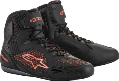 Zdjęcie produktu dla buty FASTER-3 RIDEKNIT, ALPINESTARS (czarne/czerwone fluo, rozmiar 42)