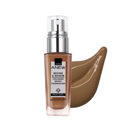 Produktbild von AVON ANEW Refine & Renew Kollagen-Boost-Foundation 435N Warm Deep Tan