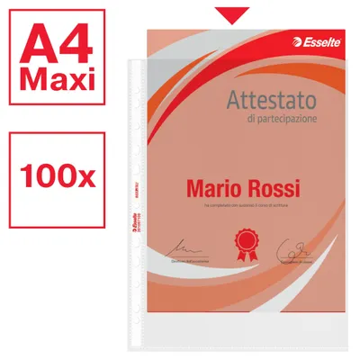 Productafbeelding van Esselte 391097100 Transparante map A4, polypropyleen (PP), 100 stuks