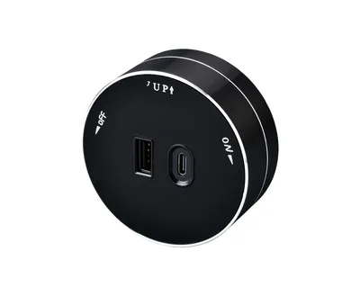 Obrázek produktu pro Modul pro zásuvkové lišty Viking A60B 1x USB-A, 1x USB-C 5V PD černý