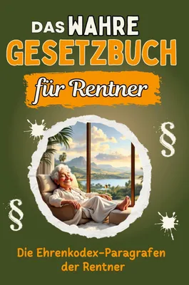 Produktbild von Das wahre Gesetzbuch für Rentner - Genial lustiges Humorbuch - das perfekte Geschenk für Weihnachten und Geburtstag