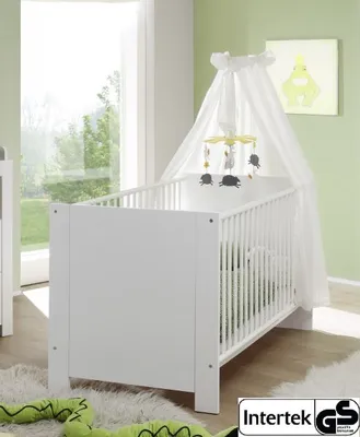 Produktbild von trendteam Babyzimmer Kinderbett Olivia/Julie Weiß 143 x 83 x 78 cm