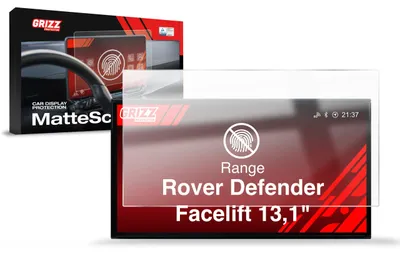 Obrázok produktu pre Matná ochranná fólia na displej pre Range Rover Defender 13,1" (model po facelifte, od roku 2026), značka Grizz Protector