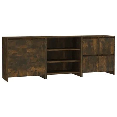 Produktbild von 3-tlg. Sideboard Räuchereiche Holzwerkstoff