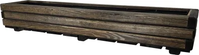 Immagine prodotto di HolzGarden Fioriera in Legno Massello Impregnato con Tessuto Non Tessuto 118x20x25 cm Colore Palissandro – Vaso Esterno per Giardino Terrazza 32 L