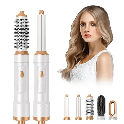 Produktbild von Multifunktionaler Hairstyler 5 in 1 Airstyler set mit Lockenstab Haarglätter, Stylingbürsten für Styling, Volumisieren, Locken und Glätten
