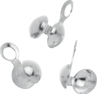 Produktbild von Quetschkalotte silber 5 mm 4 Stück