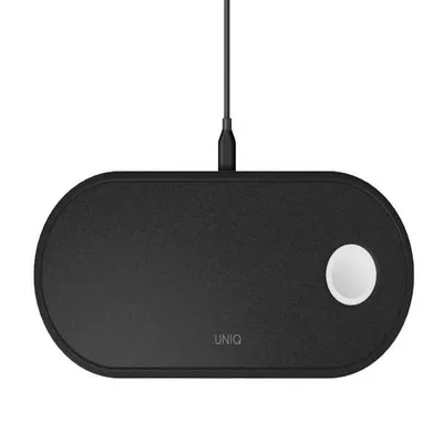 Obrázek produktu pro Uniq Aereo 3 in 1 fast wireless charger 7.5/10W - Charcoal