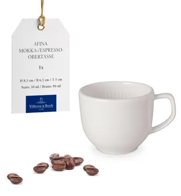 Produktbild von Villeroy & Boch Afina, Einzelbild, 0,05 l, Weiß, Porzellan, Tasse, Espresso