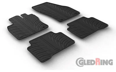 Produktbild von Gledring Fußmatten Set Gummi für VW Touran (5T1) Vorne+Hinten