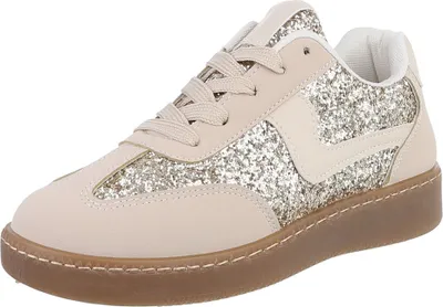 Produktbild von Ital-Design Damen Freizeitschuhe  Lederoptik, Synthetikoptik Sneakers Low 88519192 Beige Gr.  38