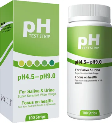 Produktbild von EWANTO pH-Teststreifen Speichel- und Urintest pH 4,5 - pH 9,0 100 Streifen hoch empfindlich großes Messspektrum Indikator-, Lackmuspapier TS-2