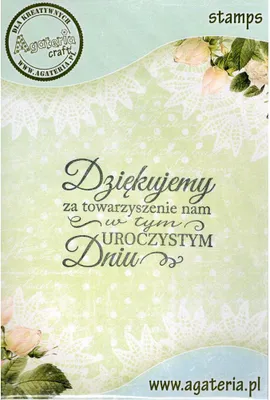 Obrázok produktu pre Polymérová pečiatka - Ďakujeme, že nás sprevádzate - Agateria