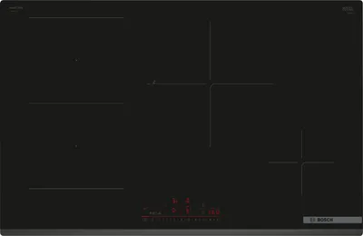 Produktbild von Bosch Serie 6 PVS83KHC1Z Kochfeld Schwarz Integriert 80 cm Zonen-Induktionskochfeld 4 Zone(n)