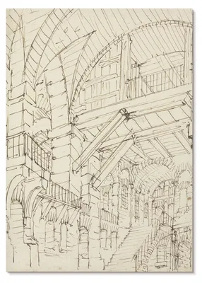 Zdjęcie produktu dla PLAKAT – 59 x 84 cm (A1) – Giovanni Battista Piranesi – Studia architektoniczne, autorstwa Giovanniego Battisty Piranesiego – Dekoracja ścienna do salonu, sypialni i przedpokoju, nowoczesny plakat, bez ramy