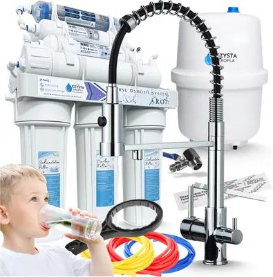 Immagine prodotto di Rubinetto cucina Ari Solid Spring con doppio beccuccio e attacco filtro acqua, cromato, monocomando girevole