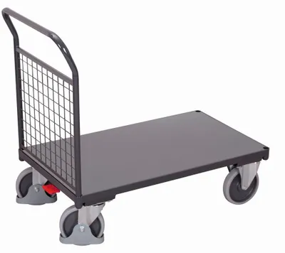 Produktbild von VARIOfit Stirnwandwagen mit Drahtgitter 880x500mm Anthrazitgrau RAL 7016