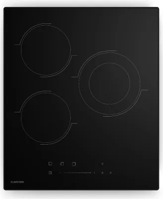 Produktbild von Klarstein Glaskeramikkochfeld - 45 cm, 3-Zonen VTC Kochfeld mit Dual-Zone, Touch-Slider, Timer & Kindersicherung, Elektro Kochfeld für moderne Küchen