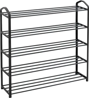 Immagine prodotto di Scaffale per scarpe Rootz - Organizer per calzature - Portascarpe - Contenitore per scarpe - Supporto per calzature - Torre per scarpe - Espositore per scarpe - Grigio - 80 x 20,6 x 6,6 cm